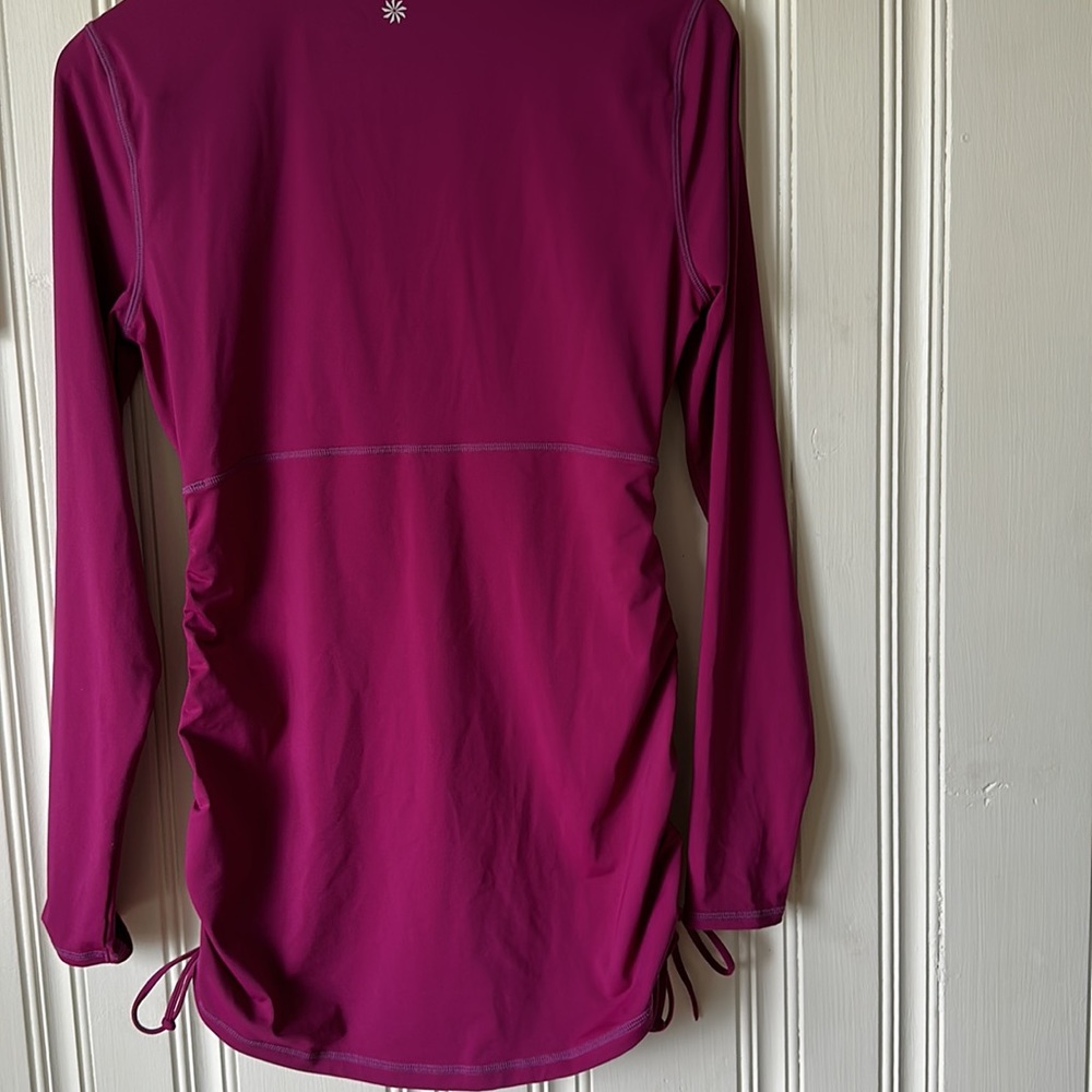 Athleta Long Sleeve 1/4 Zip in Wine Size M - Picture 6 of 9